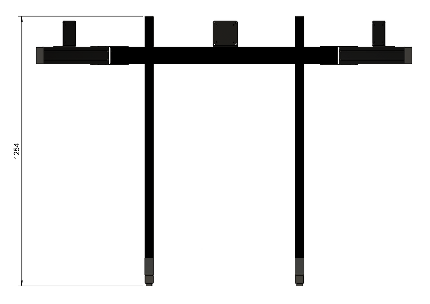 CSRT Profile Triple Monitor Stand