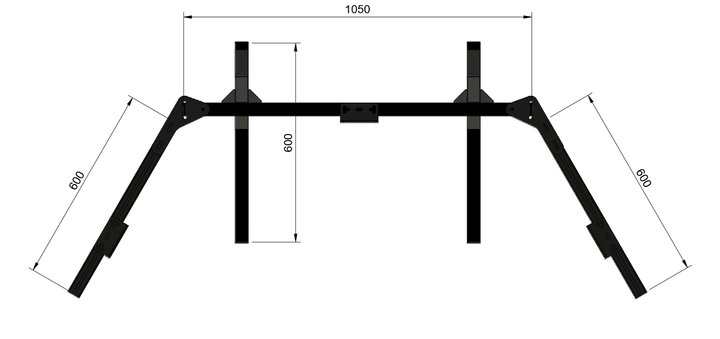 CSRT Profile Triple Monitor Stand