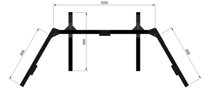 CSRT Profile Triple Monitor Stand